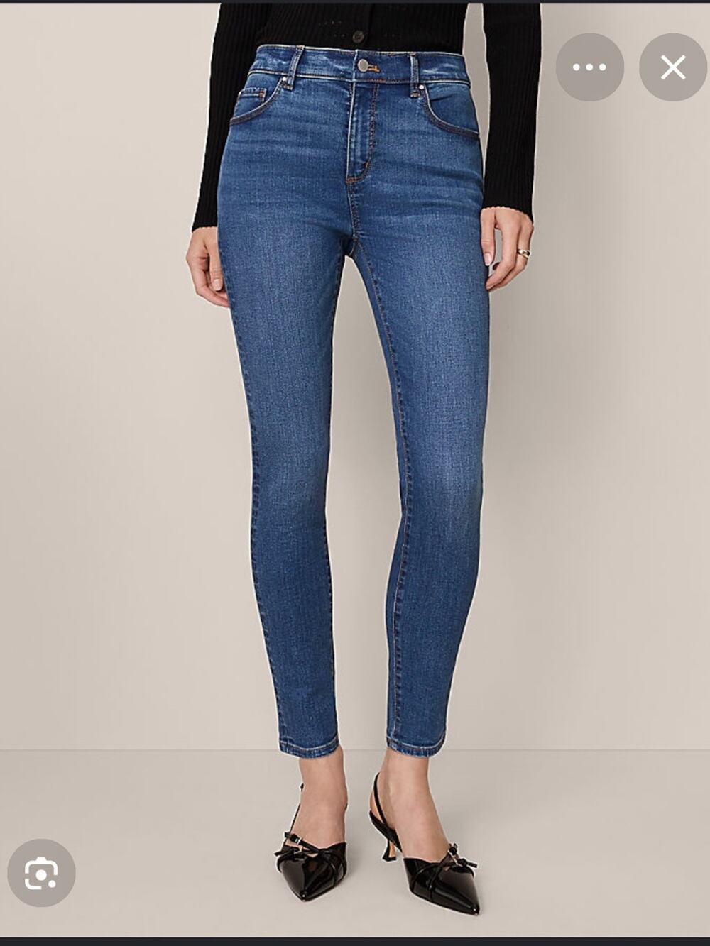 Ann Taylor Loft Curvy Skinny Jeans 12 Petite